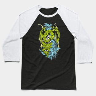 Snake Dragon (colored) Baseball T-Shirt